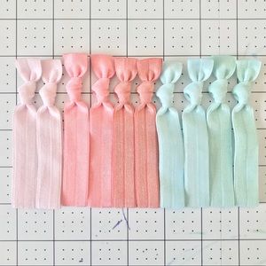 26 Fold Over Elastic Hair Ties